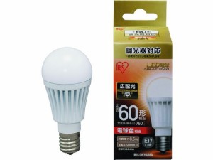 LED電球E17広配光 調光器対応60形相当電球色 アイリスオーヤマ 1256782