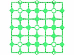 ジョイントスノコ ハイテックマット 緑 山崎産業 3937089