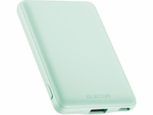 モバイルバッテリー 5000mAh 12W エレコム DE-C37-5000GN