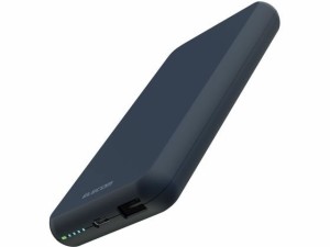 モバイルバッテリー 10000mAh 大容量 エレコム DE-C38-10000BU