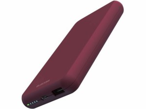 モバイルバッテリー 10000mAh 大容量 エレコム DE-C38-10000RD