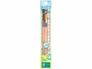 かきかた鉛筆F 木物語01 2B 3本 トンボ鉛筆 ACD-354A