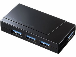 USB3.2 Gen1 4ポートハブ サンワサプライ USB-3H417BKN