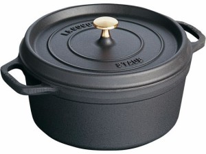 ストウブ ピコ・ココット ラウンド 24cm ブラック 40500-241 STAUB 8355500