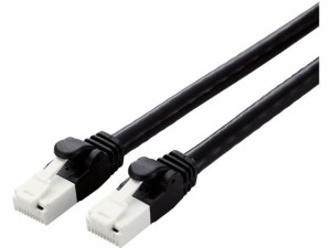 Cat6A対応LANケーブル 5m ブラック エレコム LD-GPAT/BK5/RS