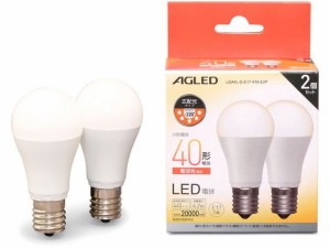 LED電球 E17 広配光 40形 電球色 2個2万h アイリスオーヤマ LDA4L-G-E17-4T6