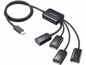 USB/Type-Cコンボハブ(4ポート) サンワサプライ USB-3TC436BK