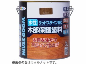 水性ウッドステインEX 3L ダークブラック アサヒペン