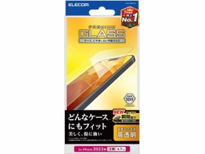 iPhone 15 Plus ガラスフィルム 高透明 エレコム PM-A23BFLGG