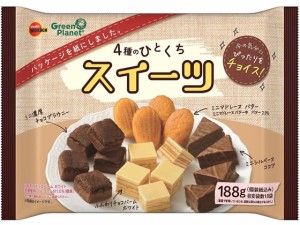 4種のひとくちスイーツ ブルボン