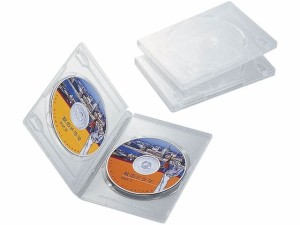 DVDトールケース 両面収納 3枚パック クリア エレコム CCD-DVD04CR