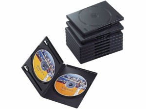 DVDトールケース 両面収納 10枚パック ブラック エレコム CCD-DVD06BK