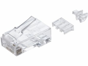 自作用RJ45コネクター 10個 エレコム LD-6RJ45T10/L