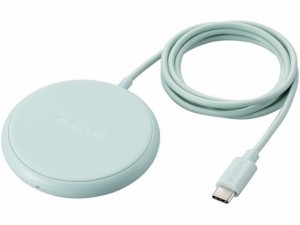 ワイヤレス充電器 Qi認証 グリーン エレコム W-QA25GN