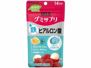 UHAグミサプリ 鉄+ヒアルロン酸 14日分 UHA味覚糖