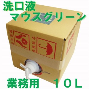 業務用　口腔化粧品　マウスグリーン洗口液　１０Ｌ