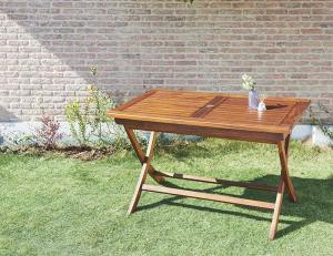 ダイニングテーブル ガーデンファニチャーダイニングシリーズ チーク天然木 折りたたみ式本格派リビングガーデンファニチャー テーブル単