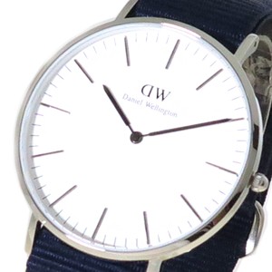 ダニエルウェリントン 腕時計 CLASSIC BAYSWATER 40 シルバー DW00100276 ホワイト ネイビー