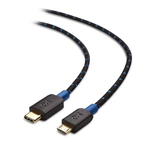 USB 2.0 Type C to Micro B 変換ケーブル USB C to Micro B 変換ケーブル 480Mbps Android対応 充電可能 1m（ブラック） 送料無料