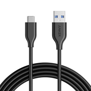 USB-C & USB-A 3.0ケーブル (1.8m ブラック) [Galaxy S8 / S8+ MacBook Xperia XZ他対応] 送料無料