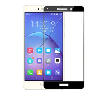 HUAWEI Honor 6X ｶﾞﾗｽﾌｨﾙﾑ 炭素繊維 全面保護ﾌｨﾙﾑ 超薄 日本製旭硝子素材 硬度9H 99%高透過率 耐衝撃 指紋防... 2枚入り