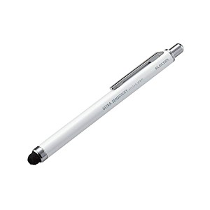 エレコム タッチペン 超高感度タイプ ゲーミングスタイラス [ iPhone iPad android で使える] ホワイト P-TPCNWH 送料無料