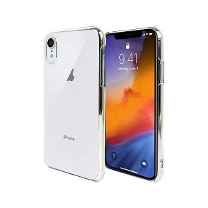 iPhone XR 6.1 インチ スマホケース クリア カバー 耐衝撃 薄型 シンプル 高光沢 軽量 保護 ハード ポリカーボネート ストラップ