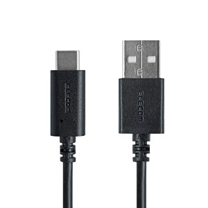 USB TYPE C ケーブル タイプC USB A USB C 3A出力 超急速充電 USB2.0準拠品 2.0ｍ ブラック MPA-AC20BK ...エレコム