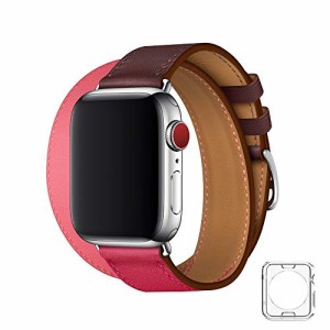 コンパチブル Apple Watch バンド, はpu 革を使い, iwatch series4/3/2/1 レザー製,Sport/Edition向けのバンド交換ストラップで ...