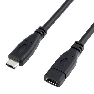 USB3.1タイプ-C M-F オスtoメス 延長ケーブル カコムイ USB3.1延長ケーブル CM-CF 標準全銅16線 高速充電 10Gbps高速データ転