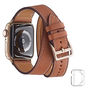 コンパチブル Apple Watch バンド, は pu を使い, iwatch series4/3/2/1 レザー製,Sport/Edition向けのバンド交換ストラップです...