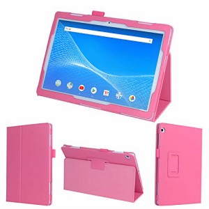 タッチペン 保護フィルム LAVIE Tab E TE410/JAW PC-TE410JAW 10.1インチ NEC タブレット ケース カバー [2018 年 新型] ピンク