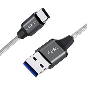 USB Cケーブル USB C & USB A 3.0 ケーブル 2m高耐久ナイロン編み 56Kレジスタ使用 Nintendo switch、QuickCharge3.0対応 Sony X...