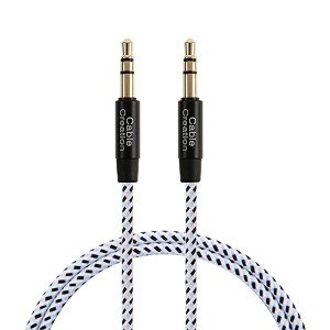 AUX, 3.5mm AUX オーディオケーブル スリム＆ソフトAUXケーブル ヘッドフォン/iPod / iPhone/iPad / ホームステレオ/カーステレ ...