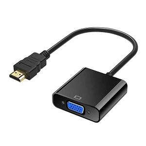 HDMI to VGA変換アダプタ hdmi→VGA変換 アダプタ ケーブル HD 1080P 対応 HDMI オス→VGA メスアダプター デスクトップ ノート ...