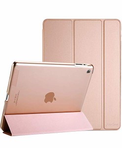 iPad 2 3 4 ケース(古いモデル) 超薄型 軽量 スタンド機能 スマートケース 半透明の背面カバー Apple iPad 2/iPad 3 /iPad 4 ロ