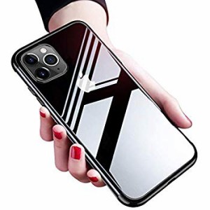 iPhone11 pro MAX ケース透明 クリア tpu シリコン メッキ加工 スリム 薄型 6.5インチ スマホケース 耐衝撃 米軍MIL規格取得 黄 ...