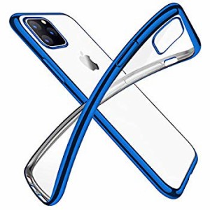 iPhone 11 Pro ケース クリア 透明 tpu シリコン メッキ加工 スリム 薄型 5.8インチ スマホケース 耐衝撃 ストラップホール 黄変