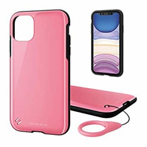 iPhone 11 ケース TOUGH SLIM 耐衝撃×薄軽 エアークッションで衝撃吸収 ピンク PM-A19CTS2PN ... エレコム