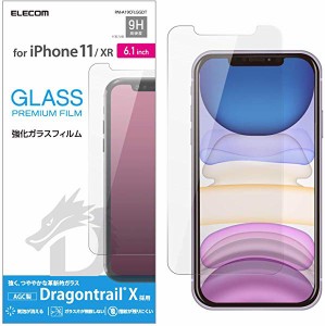 iPhone 11 iPhone XR フィルム ガラス 8倍 強度で画面 守る 高硬度9H PM-A19CFLGGDT ... エレコム