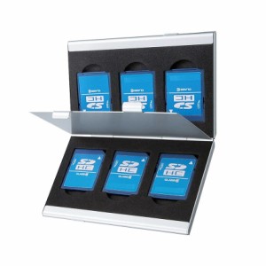 SDカードケース アルミ メモリーカード ケース SDカード用 両面収納タイプ デジカメ  送料無料