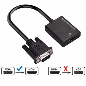 VGA to HDMI 変換 解像度 1080P ビデオ PC プロジェクター ディスプレイ  送料無料