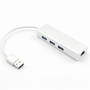 3ポート USB ハブ USB2.0 ギガビット イーサネット 有線 LAN rj45 ネットワーク カード アダプタ 100Mbps  送料無料