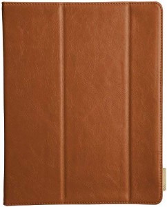 送料無料 iPad Retina 第4世代 - iPad2 Slim Frame Case Brown Tan 三つ折 スタンド機能つき スリム フレーム ケース CM024455 ...