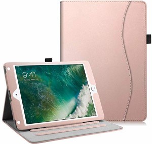 iPad 9.7 ケース 2018/2017 iPad Air 2 ケース iPad Air ケース 高級PUレザーカバー ２つ折スタンド マルチ視角 オートスリープ 