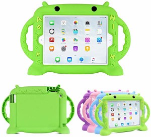 送料無料 iPad4 ケース 子供用 第2世代iPad 第3世代iPad用 ソフト シリコンカバー かわいい 両手ハンドル付き アイパッド 保護カバー 落 