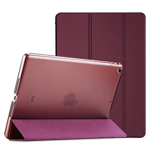 送料無料 Apple iPad 9.7' 第5代2017 第6代 2018 ケース - 超薄型 軽量 スタンド機能 スマートケース 半透明の背面カバー Apple iPad 9. 