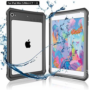 iPad mini5 防水ケース アイパッド mini5 防水カバー タブッレト耐衝撃 IP68防水規格 米軍MIL規格 落下保護 防水 防塵 水場 薄型