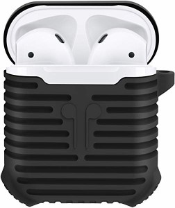 送料無料 AirPods ケース 柔らかいシリコーン 落下衝撃保護AirPodエアポード カバー 携帯簡単 充電可能 ...