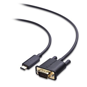USB C VGA 変換ケーブル USB C VGA USB Type C VGA 変換ケーブル 1080P 1.8m Thunderbolt 3対応 MacBook Pro Dell XPS HP Spectr